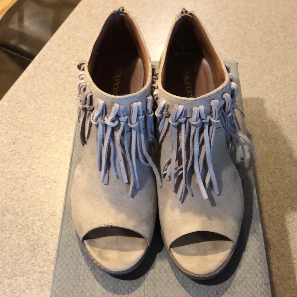 Maurices open toe bootie.